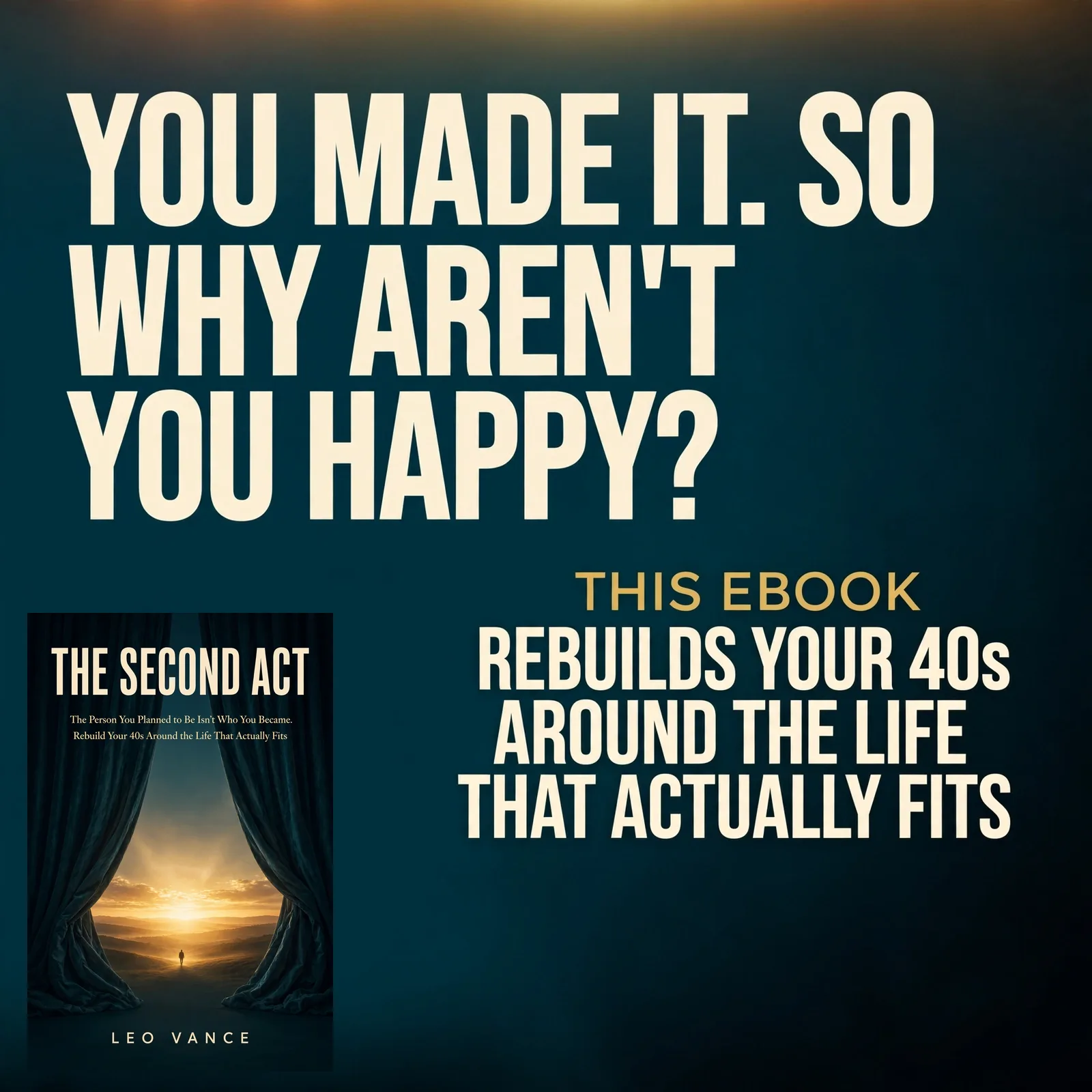 You made it. So why aren't you happy? This ebook rebuilds your 40s.